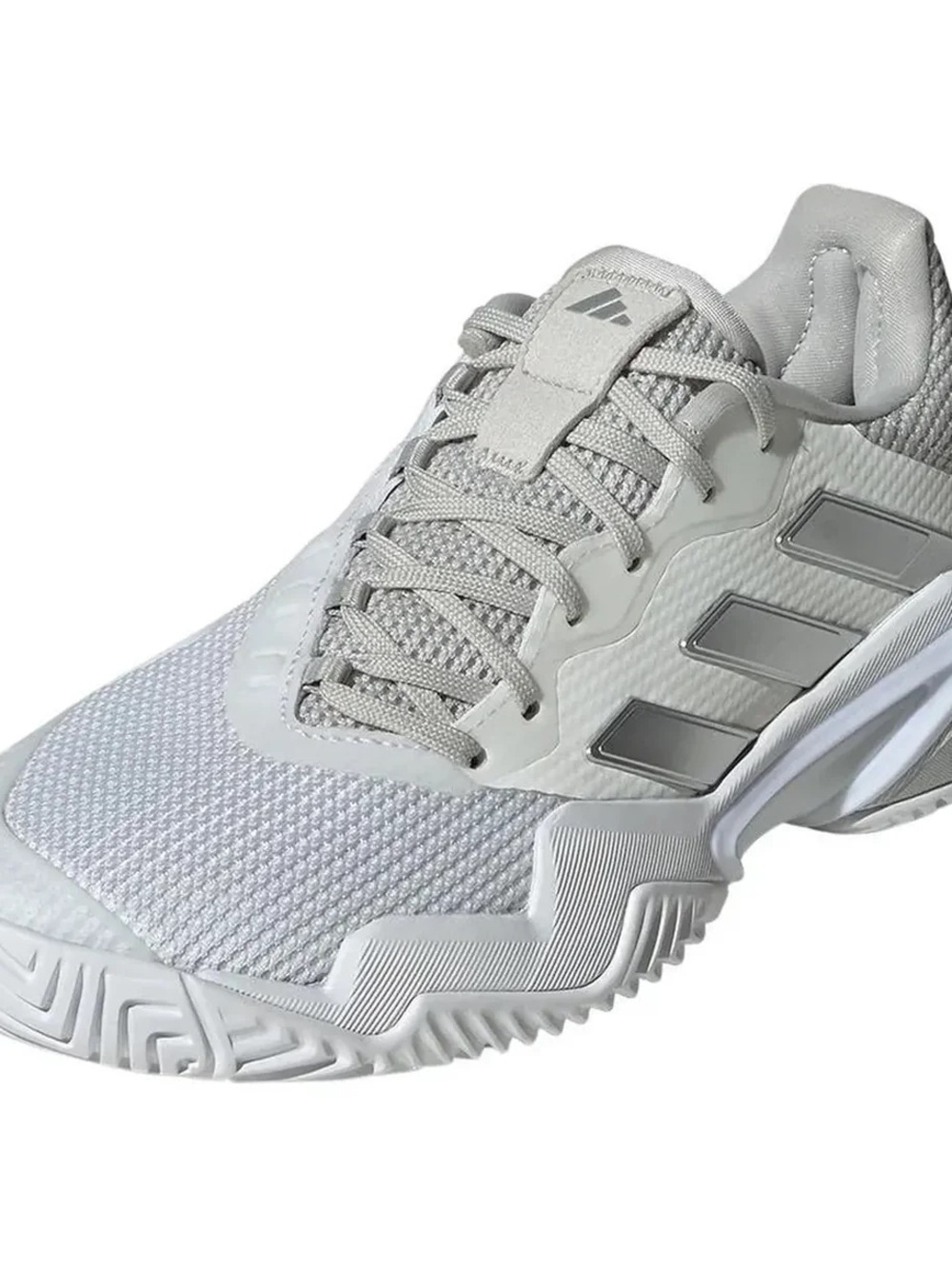 adidas Men's White and Silver Athletic Tennis Sneaker